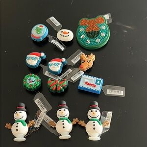 12 Christmas Themed Croc Charms/Jibbits